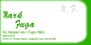 mark fuga business card